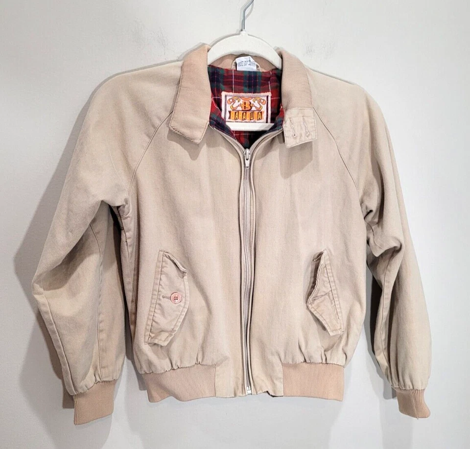 Chaqueta Baracuta Bomber 319 Van Heusen para niños talla M azul marino manga larga ropa de calle Foto 1 de 4