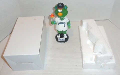 Lake County Captains Skipper Mascot Holding Olympic Torch 7" Bobblehead NEW Cover