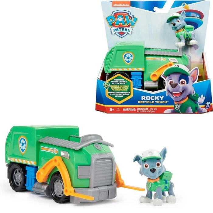 Spin Master Paw Patrol, Camion per la Raccolta di Rifiuti di Rocky - Immagine 1 di 1