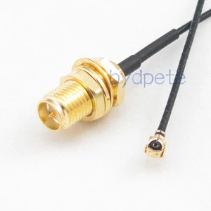 RP-SMA Buchse Stecker Pin auf U.FL IPEX IPX Kabel für Router Antenne WiFi beliebige Länge - Bild 1 von 8