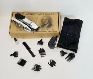 Wahl Groomsman 05622 Rechargeable Beard Mustache Hair Nose Trimmer - Black - Picture 1 of 12