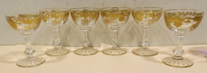 6 Pieza Saint Louis Massenet Or Copas de Licor Cristal 10,5cm Con Goldstaffage - Bild 1 von 5