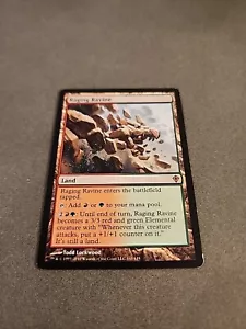 MTG Magic the Gathering Raging Ravine (141/151) Worldwake LP w11 - Picture 1 of 2