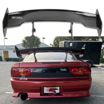 Alerón labial trasero estilo GT negro brillante 57" para Nissan 240SX 1989-1998 Foto 1 de 4