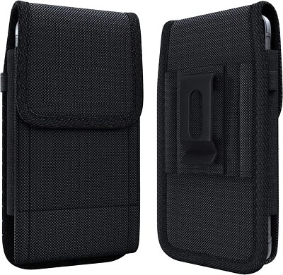 2 PACK Flip Phone Universal Extra Small Nylon Holster/Case/Pouch with Belt Clip - Image 1 of 4