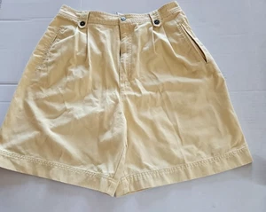 Pantalones Cortos Deportivos Liz Claiborne Tiro Alto Mujer Talla 12 Amarillo Plisado CALIDAD Classi - Imagen 1 de 10