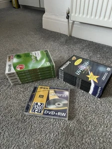 Job lot MAXELL Philips Memorex Recordable DVD-R 1-4x SPEED 120MIN VIDEO Free P&P - Afbeelding 1 van 11