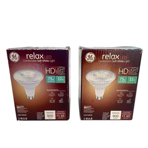 GE Relax LED Comfortable Soft White HD Light Bulb PAR30 Dimmable 75W NIB 2-pack - Picture 1 of 7