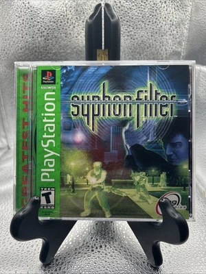 Syphon Filter (PS1) PlayStation Greatest Hits CIB con manuale TESTATO - Ottimo - Immagine 1 di 4