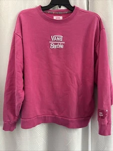 SUDADERA VANS X BARBIE ROSA OVERSIZE MANGA LARGA CUELLO REDONDO Talla MEDIANA - Imagen 1 de 8