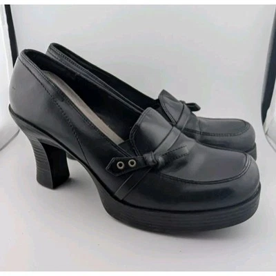 Xhilaration Size 10 Platform Loafers Black Y2k Vintage *See Description* - Image 1 of 4