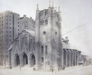 San Francisco Post Erdbeben Foto First Congregational Church Post Mason 1910er - Bild 1 von 6