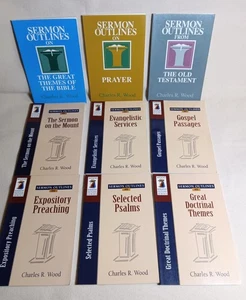 Sermon Outlines by Charles Wood, 9 books - Foto 1 di 1