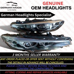 2019 BMW 4 SERIES F32 F33 F36 F82 F83 LED HEADLIGHT LEFT OR RIGHT SIDE GENUINE - Picture 1 of 15