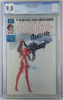 Elektra Assassin 1 Cgc 9.8  Frank Miller Bill Sienkiewicz 1986 Marvel White page - Image 1 of 2