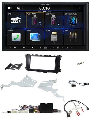 Alpine Bluetooth 2DIN Lenkrad DAB USB Autoradio für Nissan Altima 13-18 Display - Bild 1 von 4