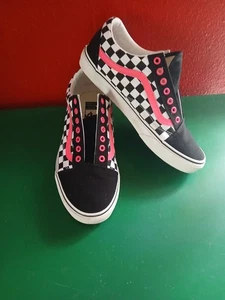Vans 10 Herrenschuhe rosa und schwarz kariert - Bild 1 von 7