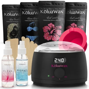 Kit Ceretta Premium per Donna, Scaldacera Macchina con 4 Perline di Cera Dura e Strumenti - Foto 1 di 9