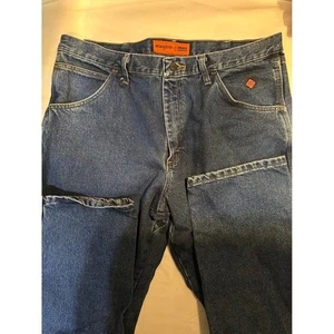 Wrangler RIGGS Workwear FR Flame Resistant Jeans 38x32 Blue Denim CAT2 - Picture 1 of 5