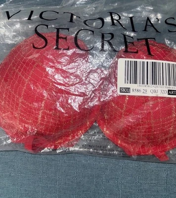 Victoria's Secret Bra 32D Red FREE SHIPPING NWT - Image 1 of 4