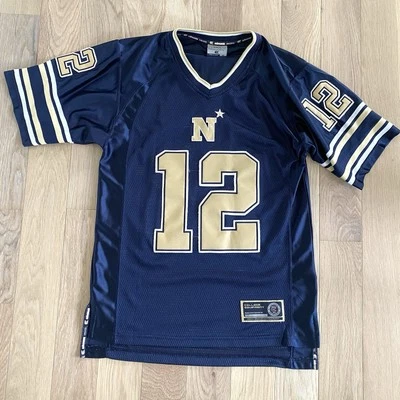 Camiseta de fútbol vintage Coliseo azul marino guardiamarinas para hombre talla pequeña bordada Foto 1 de 4