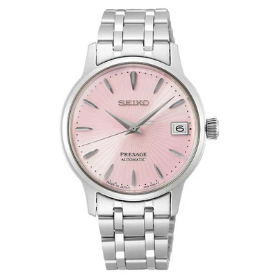 Seiko Presage Automatic Pink Dial Stainless Steel Women’s Watch SRP839 - Image 1 of 4