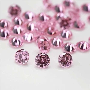4x4 MM Round Rich Pink Morganite 5 PCS Lot Premium Quality Lot-6.3 - Picture 1 of 4