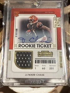 2021 Contenders Jamarr Chase Rookie Ticket Auto Variation SP Bengals - Picture 1 of 6
