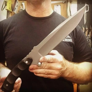 CUSTOM HANDMADE D2 TOOL STEEL HUNTING BOWIE KNIFE SURVIVAL KNIFE - Picture 1 of 5
