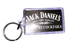 Vintage Jack Daniels Acryl Schlüsselanhänger 2,25" Zoll guter Zustand sauber SIEHE HINWEIS - Bild 1 von 2