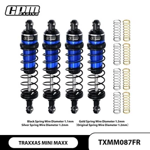 GPM Alloy Front &Rear Adjustable Spring Shock 87mm TRAXXAS Mini Maxx / Mini XRT - Picture 1 of 15