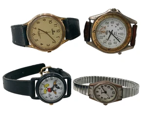 Lot Of 4 Vintage Wrist Watches: Timex Indiglo, Lorus & Mickey Mouse - Picture 1 of 15