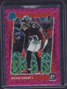 2021 Donruss Optic Richie Grant Rated Rookie Pink Velocity Prizm /79 Falcons - Imagen 1 de 2