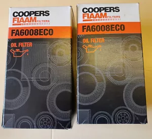 Oil Filters. 2 x Coopers Fiaam FA6008ECO - = AGD2141 / EOF241 / CH11276ECO - Picture 1 of 3