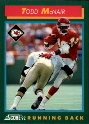 1992 Score #226 Todd McNair - NM - Image 1 of 2