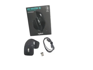 Logitech MX Master 3S Wireless Mouse - Black Graphite - Wireless Bluetooth,. - Picture 1 of 8