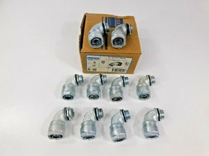 OZ/GEDNEY 4Q-950 1/2" LIQUID TIGHT 90 DEGREE CONNECTOR LOT OF 10 Free Shipping! - Picture 1 of 2