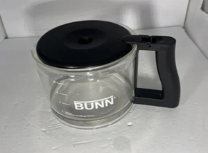 Bunn Coffee Maker 10 Cup Black Carafe Replacement Decanter Pot Glass With Lid - Picture 1 of 5
