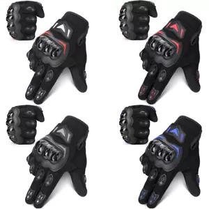 Racing Motorcycle Motorbike Motocross Riding Dirt Bike Full Finger Sports Gloves - Picture 1 of 15