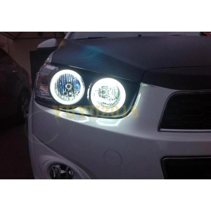Anillo halo LED para Chevrolet Sonic T300 AVEO 11-15 cabeza SMD lámpara ojo ángel blanco Foto 1 de 4