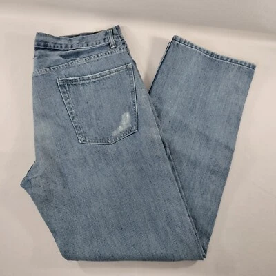Vtg Guess Dallas Straight Leg Blue Denim Jeans Mens Size Size Actual 38x33 - Image 1 of 4