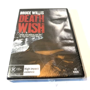 Death Wish - Bruce Willis - DVD - R4 - NEW/SEALED - Rated R18+ Action Violence - Picture 1 of 2