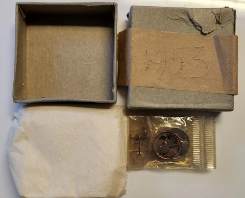 1953 Silver Proof Set SPS U.S. Mint w/ Tissue & Box OGP Cover
