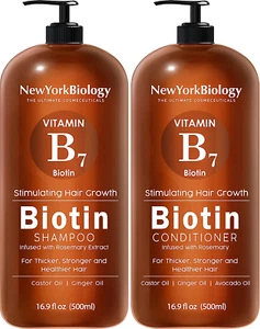 Biotin Shampoo and Conditioner Set for Hair Growth For Thinning Hair and Hair & - Picture 1 of 6