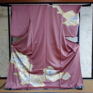 Kimono Houmongi japonés con bordado - Imagen 1 de 8