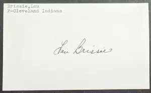 Lou Brissie - 1947 Debut Autographed Index Card - Deceased 2013 - Picture 1 of 2