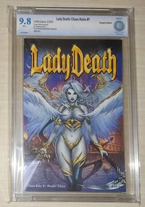2015 Coffin Comics Lady Death Chaos Rules #1 Naughty Edition 99/99 9,8 - Imagen 1 de 2