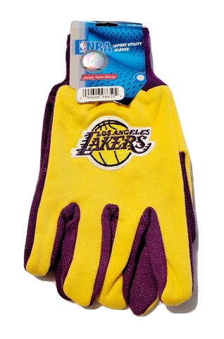 Los Angeles Lakers Yellow & Purple NBA Basketball Utility Gloves Cover