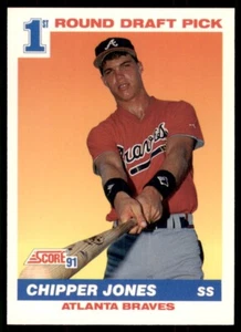 1991 Score #671 Chipper Jones RC - Picture 1 of 2