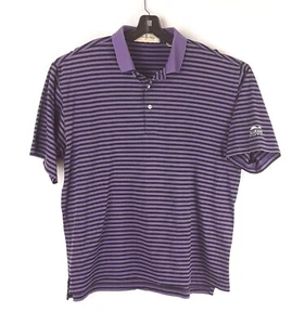 Fairway and greene mens golf shirt LG polo striped purple black sunridge canyon - Imagen 1 de 7